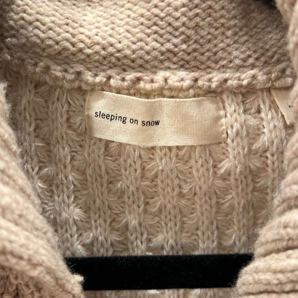 Anthropologie Sleeping on Snow Cable Knit Cardigan Sweater - Picture 3 of 4